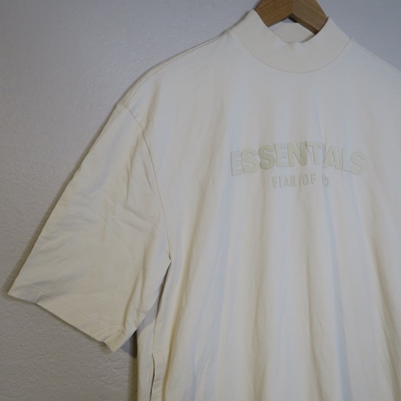 Essentials Fear Of God T-Shirt Dress High Neck Short Sleeve Lounge Small - Picture 3 of 12